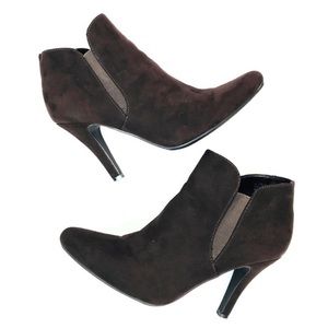 Faux suede Madeline booties